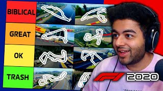 F1 2020 Circuit Tier List  Ranking Tracks on the 2020 Formula 1 Game [upl. by At981]