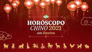 HORÓSCOPO CHINO 2021 con Amatista  PREDICCIONES  ´Año del Buey [upl. by Nylsirhc]