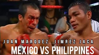 Marquez in trouble against Jimrex jaca in interim featherweight championship boxing marquez [upl. by Tade]