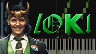 Loki Episode 1 Theme TVA  Piano Tutorial [upl. by Lizzy814]