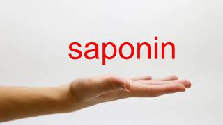 How to Pronounce saponin  American English [upl. by Donny]