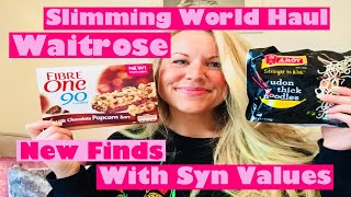 Slimming World Haul  Waitrose  With Syn Values [upl. by Runkel456]