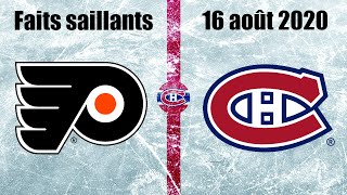 Flyers vs Canadiens  Faits saillants  Match 3  16 août 2020 [upl. by Poppo]