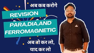 Paramagnetic diamagnetic and ferromagnetic properties ByManish sir [upl. by Nigem]