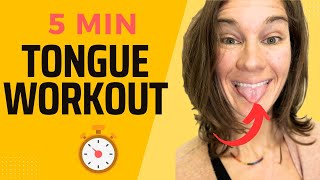 5 Minute Tongue Exercises for Speech and Swallowing [upl. by Ahsilahs910]