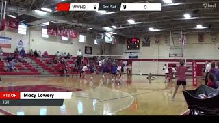 24 Volleyball Highlights Crothersville [upl. by Aicirtel932]