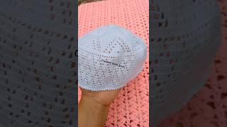 crochet prayers Cap easy to makecrochet Capcrochetknitting crochetting namaz ki topitrending [upl. by Goat268]