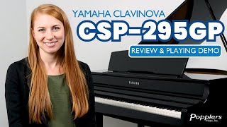 Yamaha Clavinova CSP295GP  Review and Playing Demo by Jenna from Popplers Music  Digital Piano [upl. by Kcerred]