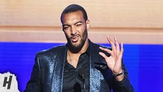 Rudy Gobert Wins Defensive Player of the Year Award  2019 NBA Awards [upl. by Mairb]