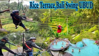 Rice TerraceBali swing UBUD indonesia bali ubud ricefield swing jakarta kuta balinesedance [upl. by Neelehtak]