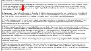 TD1 federal tax form [upl. by Fredette]