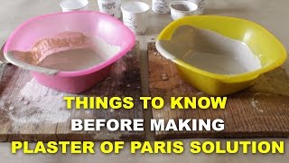 How to mix Plaster of Paris  Satyen Sharma [upl. by Nibas]