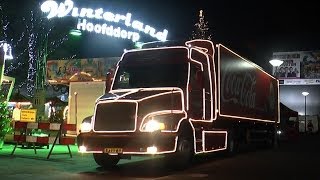 Santa Claus drives Coca Cola Truck Holidays are coming KjH4Mediacom [upl. by Ydrah254]