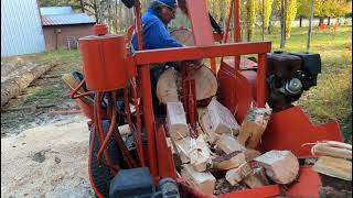 Firewood MillSplitterStacker  Big Log [upl. by Elamaj]