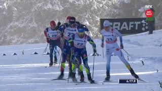 201516 fondo 10 km tl gundersen uomini Lenzerheide Tour de Ski  Sundby Northug Krogh [upl. by Benjamen]