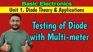 How to test Diode with Multimeter Diode theory amp applications Basics Electronics [upl. by Sheepshanks]