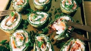 Wrap van ei en spinazie met gerookte zalm [upl. by Arec]