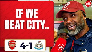 If We Beat City We Can Win The League Yardman  Arsenal 41 Newcastle [upl. by Kostival159]