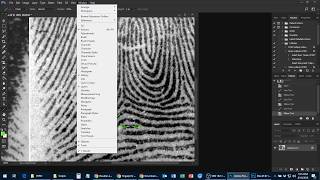 Marking minutiae location and direction using GYRO in Photoshop [upl. by Ettebab]