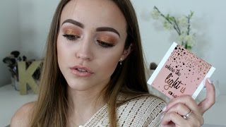 Burnt Gold Makeup Tutorial  Kathleenlights Foursome x Colourpop [upl. by Dolhenty242]