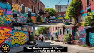 The Underground Street Art Culture in the US  Story Blocks [upl. by Ziana]