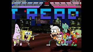 MUGEN Fight  SpongeBob SquarePants vs Nickelodeon [upl. by Ellene]