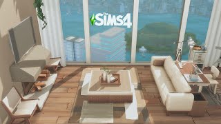 Modern Luxury Apartment ☕  The Sims 4  Stop Motion Build  No CC [upl. by Cynde]