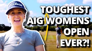 Walton Heath  Toughest AIG Womens Open venue EVER [upl. by Llabmik]