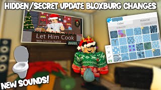 HIDDEN SECRET CHANGES AND DETAILS IN THE NEW BLOXBURG CHRISTMAS UPDATE [upl. by Cordy943]