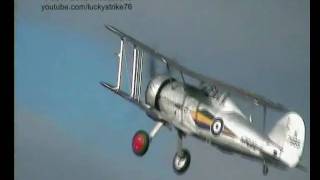 Gloster Gladiator  Old Warden Autumn Air Display 2009 [upl. by Nnor220]