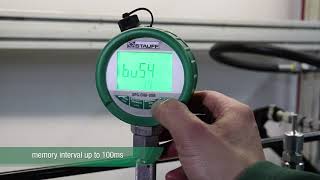 Digital pressure gauge with data logger and USB interface [upl. by Kcirdaed]