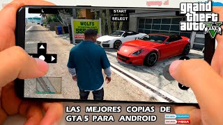 Las Mejores Copias de GTA 5 para Android con Misiones y Mapas completo de GTA 5 [upl. by Eitra]