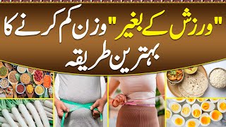 Wazan Kam Karne Ka Tarika How To Weight Loss Without Exercise High Protein Diet During Weight Loss [upl. by Ellenrahc]