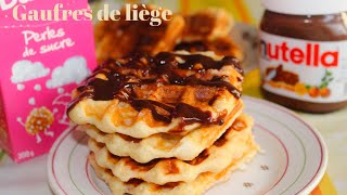 Gaufres de liège 🧇 Recette facile [upl. by Novit]