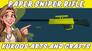 How To Make Paper Sniper Rifle That Works howto papersniper papercraft [upl. by Jsandye]