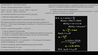 Exercice de chimie et grandeur physique liés à la quantité de matière  1 bac et tronc commun [upl. by Telrats377]