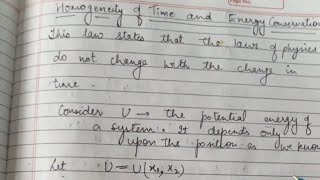 Homogeneity of time and Newton second law gives energy conservation law  Mechanics paper  BSc [upl. by Esinet]