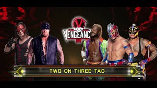 WWE 2 on 3 Handicap Match The Brothers of Destruction vs Kalisto Kofi Kingston amp Rey Mysterio [upl. by Minerva]