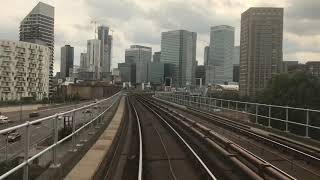 FRV Docklands Light Railway DLR Branch Woolwich Arsenal Stn  Bank Stn [upl. by Pas]