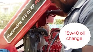 How to Mahindra tractor 2nd service oil change 🚜🚜see the video 👇 [upl. by Georgina]