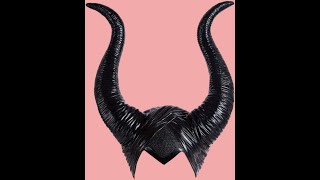 Maleficent Horns Headband Maleficent Headpiece Black Long Queen Horns Hat Deluxe Halloween Cospla [upl. by Maia]