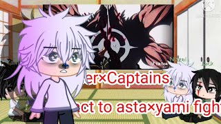 🌹Black Clover Captains×Kaisar React to astaampyami vs with dante🌹Gacha Club [upl. by Emanuel]