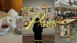 4 days in Paris travel vlog 2024  museums cafes flea market bakeries le marais solo in paris [upl. by Danuloff268]