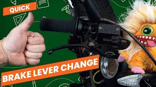 The EASY Way to Replace Your Motorcycle Brake Lever in a KISS video [upl. by Howlend]