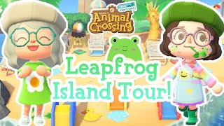 FroggyCrossings Leapfrog Island Tour 🐸💚  Animal Crossing New Horizons [upl. by Nitsuj]