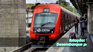 Avisos Sonoros da Linha 9Esmeralda CPTM Padrão 20162021 Série 8500 [upl. by Rivers]