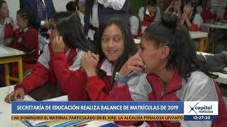 Secretaría de Educación realizó el balance de matrículas de 2019 [upl. by Yevette]