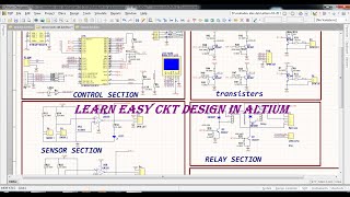 ALTIUM TUTORIAL1How To Design Schematics in ALTIUM Complete details of Ckt Design in ALTIUM [upl. by Rettuc]