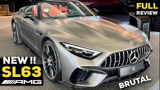 2023 MERCEDES SL 63 AMG NEW FULL InDepth Review BRUTAL Sound V8 Exterior Interior MBUX Price [upl. by Christoph]