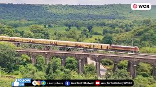 WCR l breathtaking scenic view of the train passing through the Dara rail section of Kota div [upl. by Ataner]